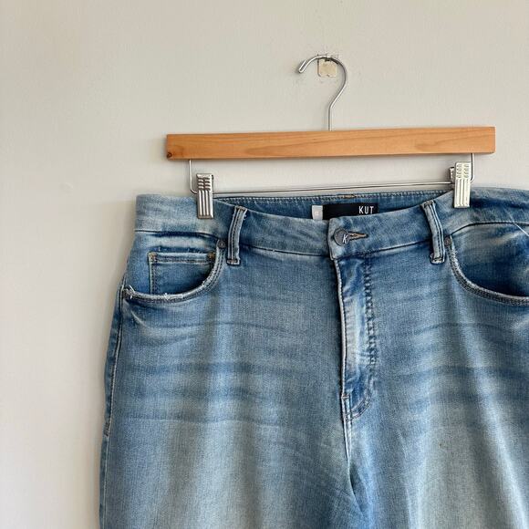 Kut From The Kloth Meg Fab Ab Wide Leg High Rise Jeans 12 - Picture 4 of 11